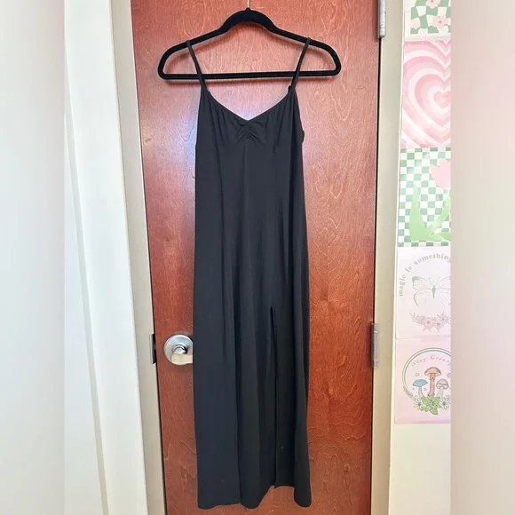 Urban Outfitters | Dresses | Urban Outfitters Black Maxi Slit Dress Size  Small | Poshmark
